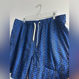 NWT Fair Harbor Swim Yoga Surfing Trunks The Anchor Men’s  Geometric Design